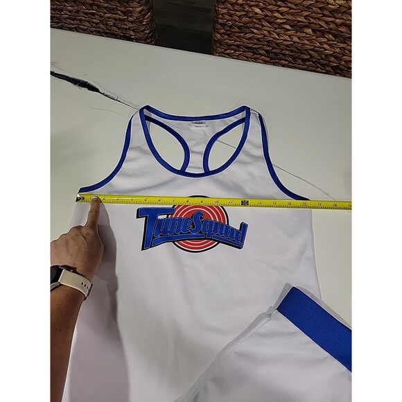 Space Jam Tune Squad Varsity Halloween Costume, Pajamas Shorts & Tank Top SMALL - Picture 6 of 9